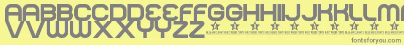 fuente Normal – Fuentes Grises Sobre Fondo Amarillo