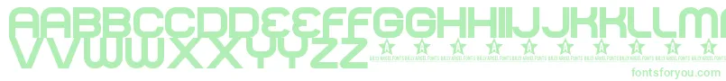 Normal Font – Green Fonts on White Background