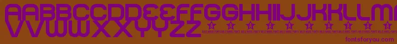 Normal Font – Purple Fonts on Brown Background