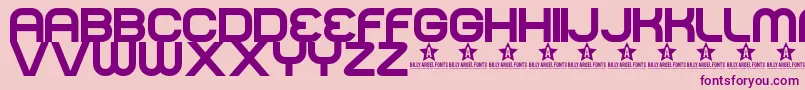 Normal Font – Purple Fonts on Pink Background