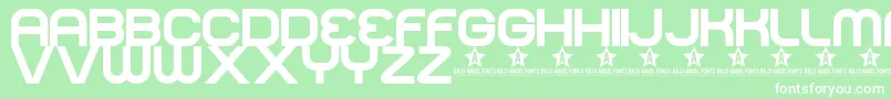 Normal Font – White Fonts on Green Background