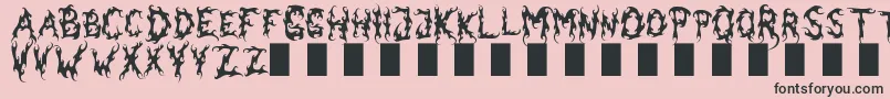 Darkgardenmk Font – Black Fonts on Pink Background