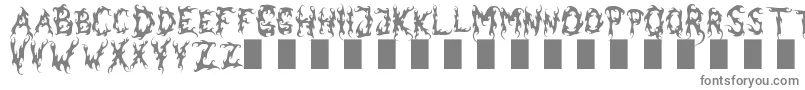 フォントDarkgardenmk – 白い背景に灰色の文字