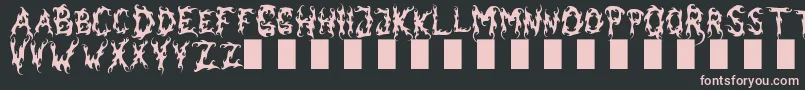 Darkgardenmk Font – Pink Fonts on Black Background