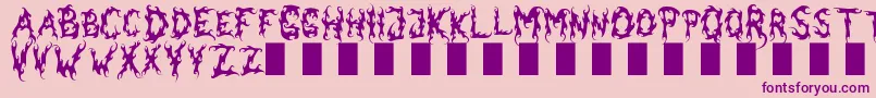 Darkgardenmk Font – Purple Fonts on Pink Background