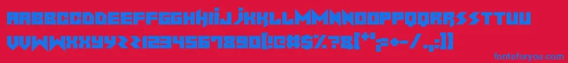 NoiseMachine Font – Blue Fonts on Red Background