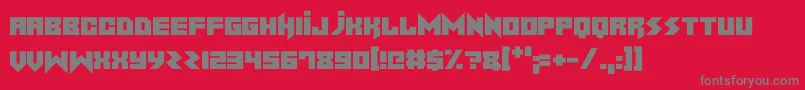 フォントNoiseMachine – 赤い背景に灰色の文字