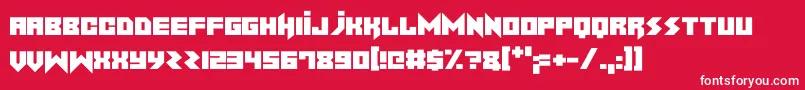 NoiseMachine Font – White Fonts on Red Background