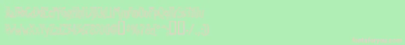 VirileOpen Font – Pink Fonts on Green Background