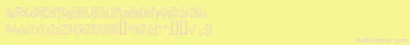 VirileOpen Font – Pink Fonts on Yellow Background