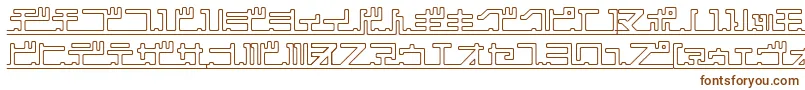 Katakana Pipe Font – Brown Fonts