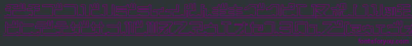 Katakana Pipe Font – Purple Fonts on Black Background