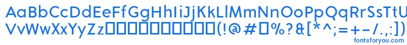 AronGrotesqueRegular Font – Blue Fonts on White Background