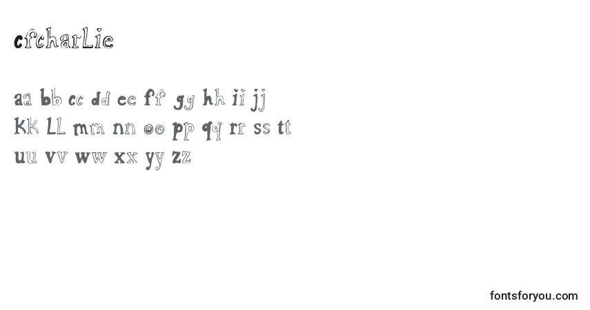 Schriftart Cfcharlie – Alphabet, Zahlen, spezielle Symbole