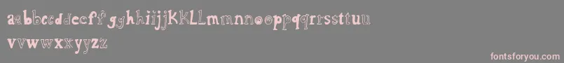 Cfcharlie Font – Pink Fonts on Gray Background