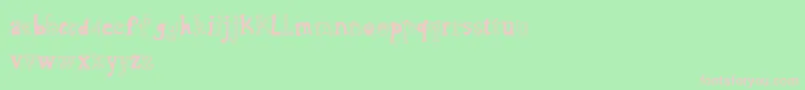 Cfcharlie Font – Pink Fonts on Green Background