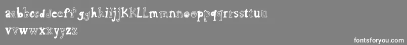 Cfcharlie Font – White Fonts on Gray Background