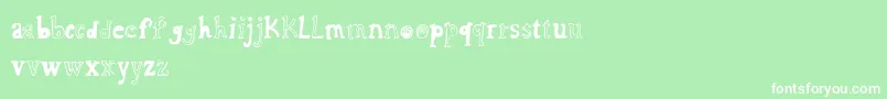 Cfcharlie Font – White Fonts on Green Background