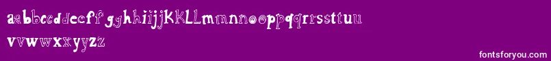 Cfcharlie Font – White Fonts on Purple Background