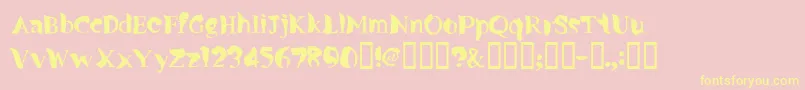 fuente Missinglink – Fuentes Amarillas Sobre Fondo Rosa