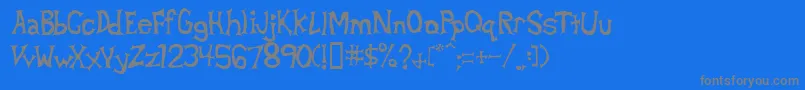 Шрифт Betad – серые шрифты на синем фоне