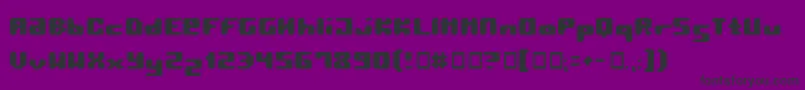Pormask2 Font – Black Fonts on Purple Background