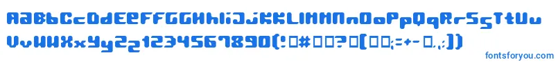 Pormask2 Font – Blue Fonts on White Background