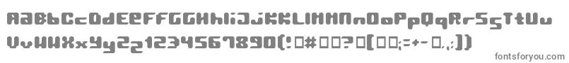 フォントPormask2 – 白い背景に灰色の文字