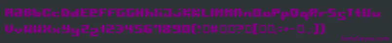 Pormask2 Font – Purple Fonts on Black Background