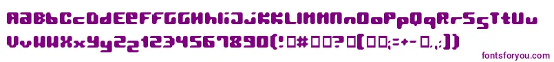 Pormask2 Font – Purple Fonts on White Background