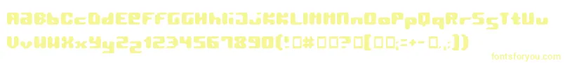 Pormask2 Font – Yellow Fonts on White Background