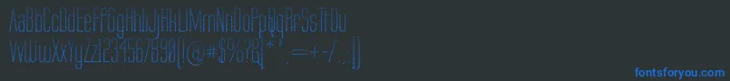 LabtopCandy Font – Blue Fonts on Black Background