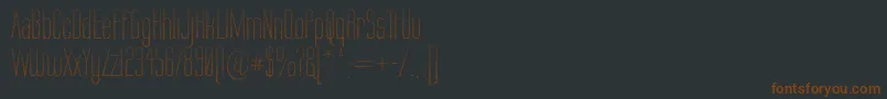 LabtopCandy Font – Brown Fonts on Black Background