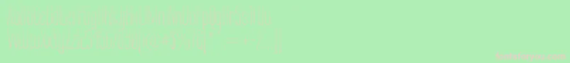 LabtopCandy Font – Pink Fonts on Green Background