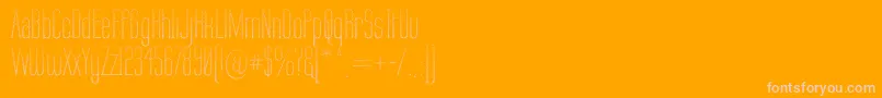 LabtopCandy Font – Pink Fonts on Orange Background