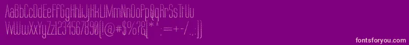 LabtopCandy Font – Pink Fonts on Purple Background