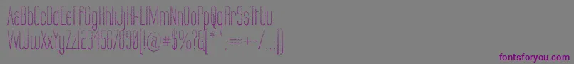 LabtopCandy Font – Purple Fonts on Gray Background