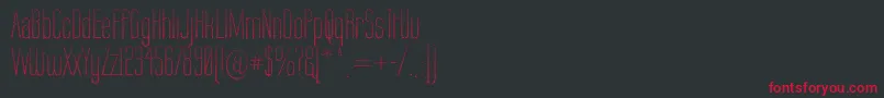 LabtopCandy Font – Red Fonts on Black Background