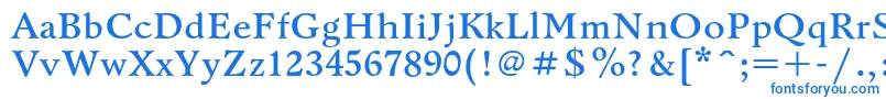 BannikovacBold-Schriftart – Blaue Schriften