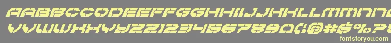 Pulsarclasssuperital Font – Yellow Fonts on Gray Background