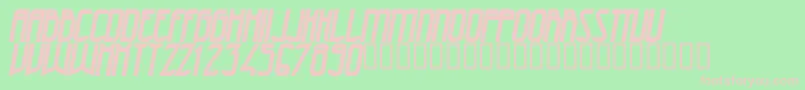 47 Font – Pink Fonts on Green Background