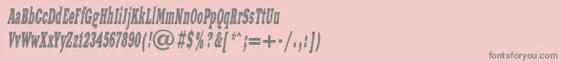 Xnw78C-Schriftart – Graue Schriften auf rosa Hintergrund