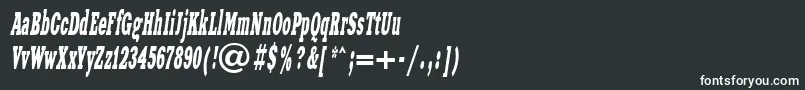 Xnw78C Font – White Fonts on Black Background