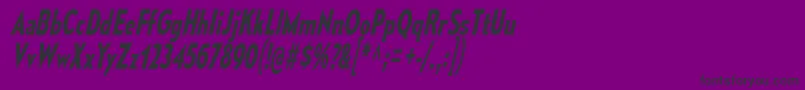 MesmerizeCdSbIt-Schriftart – Schwarze Schriften auf violettem Hintergrund