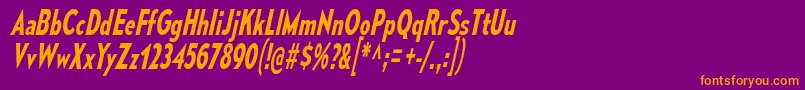 MesmerizeCdSbIt Font – Orange Fonts on Purple Background