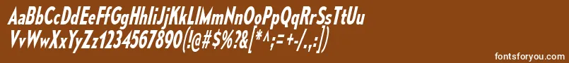 MesmerizeCdSbIt Font – White Fonts on Brown Background