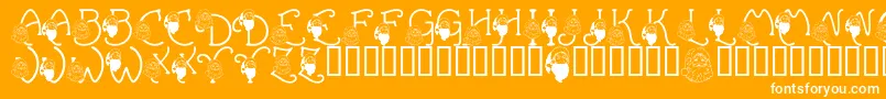 LmsYouBetterWatchOut Font – White Fonts on Orange Background