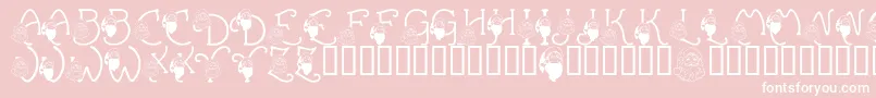 LmsYouBetterWatchOut Font – White Fonts on Pink Background