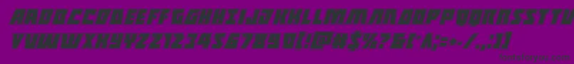 Halfshellheroacadital Font – Black Fonts on Purple Background