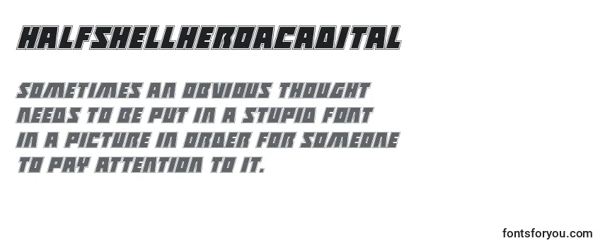Halfshellheroacadital Font